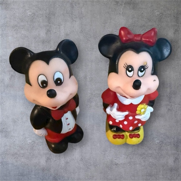 Vintage Mickey and Minnie Mouse 1986 Bubble Blowers Tootsie Toy - Walt Disney Co - Picture 5 of 8